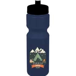 Sport Bottle with Push Pull Lid - 28 oz - Colors - Full Color