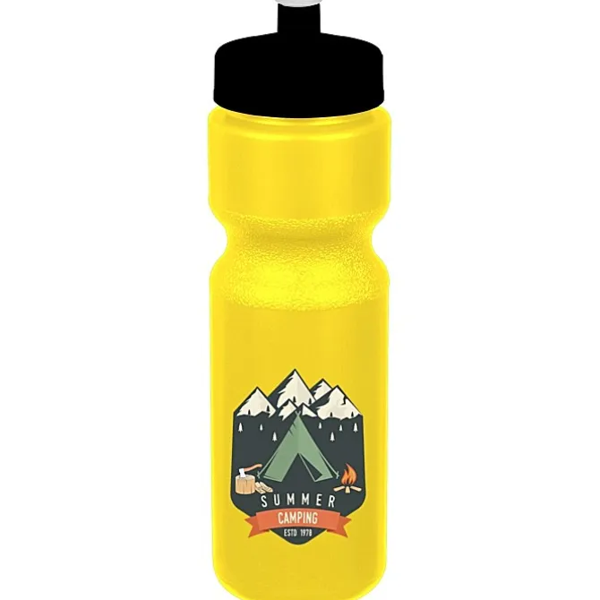 Sport Bottle with Push Pull Lid - 28 oz - Colors - Full Color