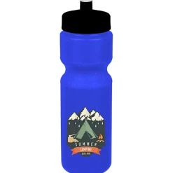 Sport Bottle with Push Pull Lid - 28 oz - Colors - Full Color