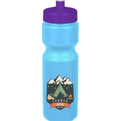 Sport Bottle with Push Pull Lid - 28 oz - Colors - Full Color