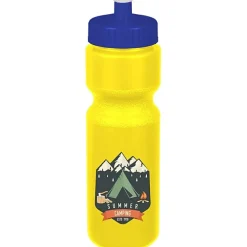 Sport Bottle with Push Pull Lid - 28 oz - Colors - Full Color