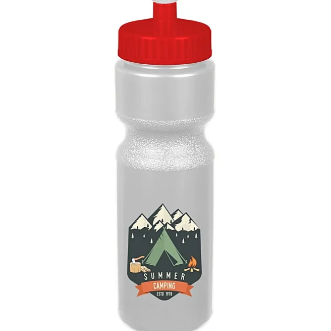 Sport Bottle with Push Pull Lid - 28 oz - Colors - Full Color