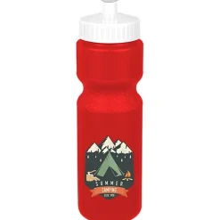 Sport Bottle with Push Pull Lid - 28 oz - Colors - Full Color