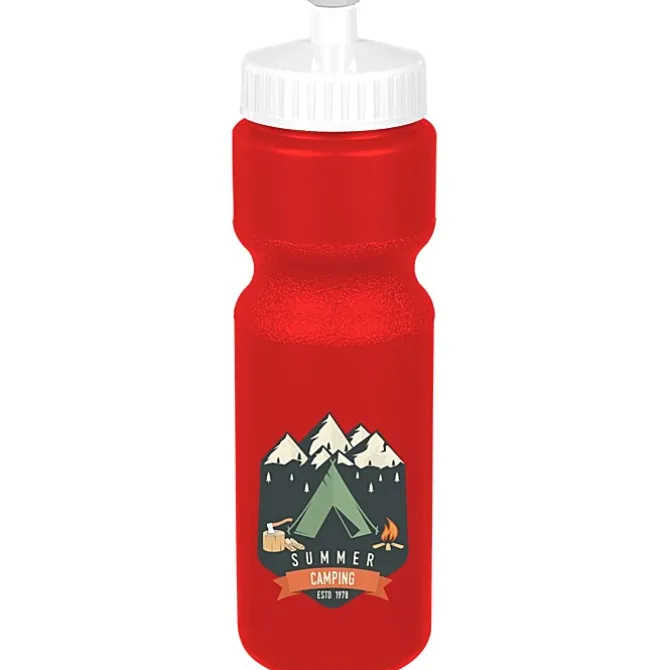 Sport Bottle with Push Pull Lid - 28 oz - Colors - Full Color