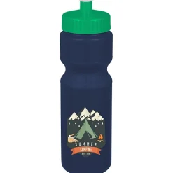 Sport Bottle with Push Pull Lid - 28 oz - Colors - Full Color
