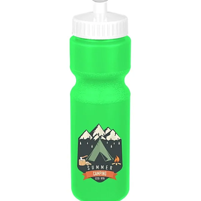 Sport Bottle with Push Pull Lid - 28 oz - Colors - Full Color