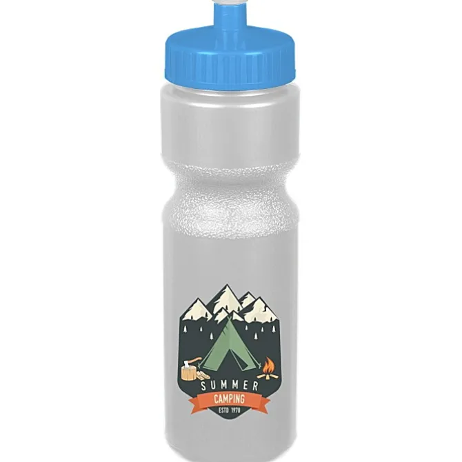 Sport Bottle with Push Pull Lid - 28 oz - Colors - Full Color