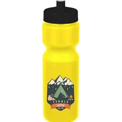 Sport Bottle with Push Pull Lid - 28 oz - Colors - Full Color