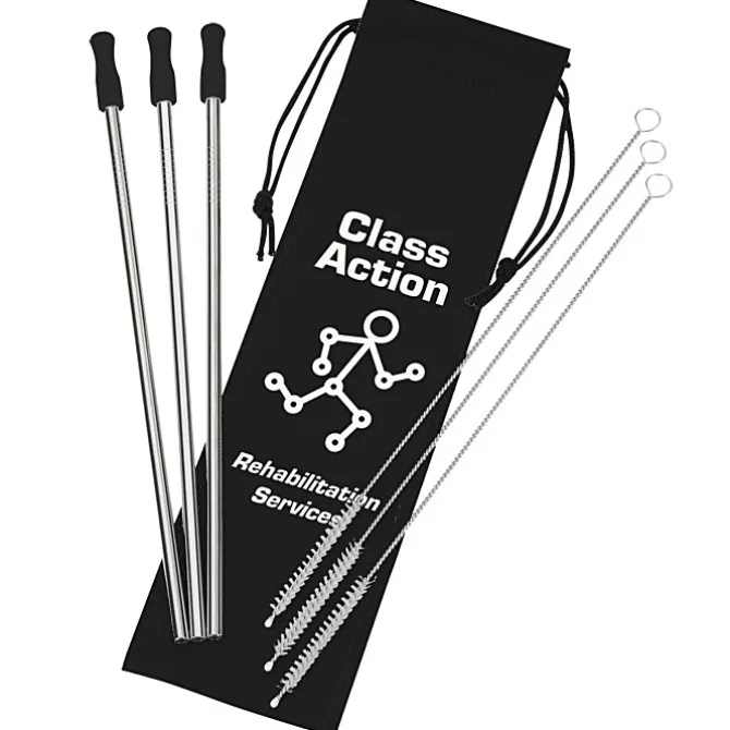 Stainless Steel Straw Set - 3-pack