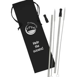 Stainless Steel Straw Set - 2 Pack - 24 hr