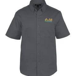 Stain Repel Short Sleeve Twill Shirt - Men's