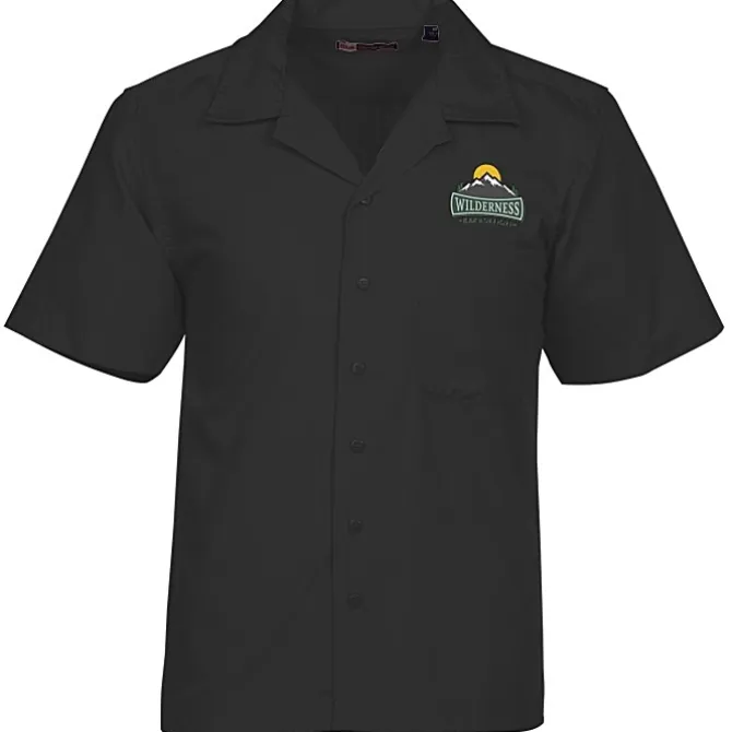 Stain Resist Poplin Camp Shirt - Men's