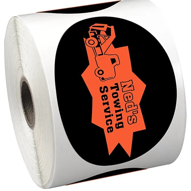 Sticker by the Roll - Oval - 2-5/8 inches x 3-3/4 inches
