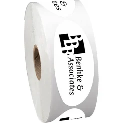Sticker by the Roll - Oval - 1-1/4 inches x 3 inches