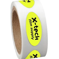 Sticker by the Roll - Oval - 3/8 inches x 7/8 inches