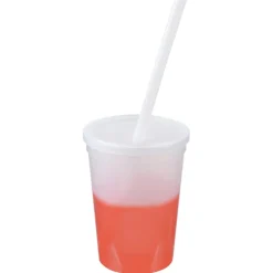 Super Kid Mood Stadium Cup with Straw - 12 oz - Go Green