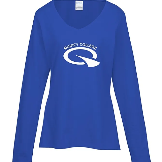 Team Favorite 4.5-oz V-Neck Long Sleeve T-Shirt - Ladies' - Screen