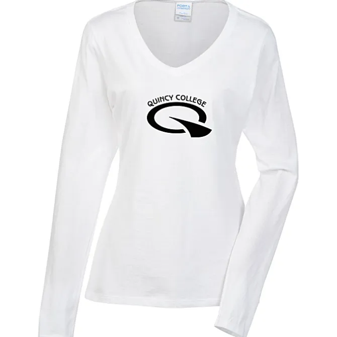 Team Favorite 4.5-oz V-Neck Long Sleeve T-Shirt - Ladies' - Screen