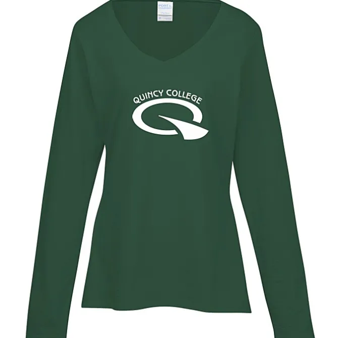 Team Favorite 4.5-oz V-Neck Long Sleeve T-Shirt - Ladies' - Screen