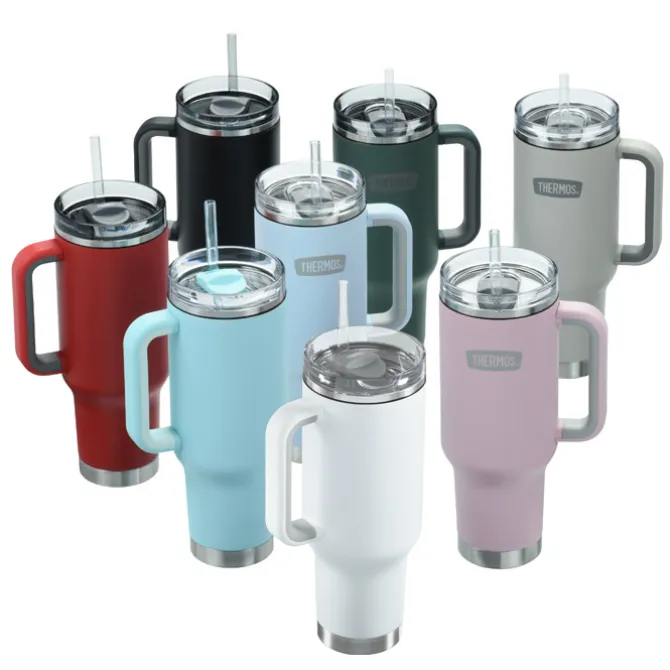 Thermos Vacuum Mug with Straw - 40 oz.