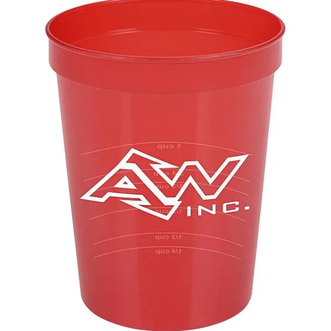Translucent Stadium Cup with Measurements - 16 oz