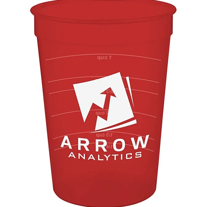 Translucent Stadium Cup with Measurements - 12 oz