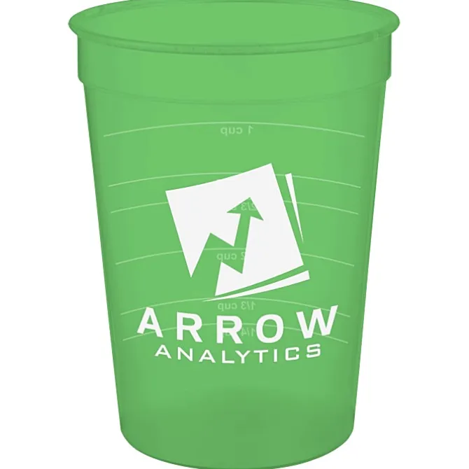 Translucent Stadium Cup with Measurements - 12 oz