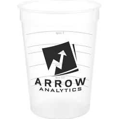 Translucent Stadium Cup with Measurements - 12 oz