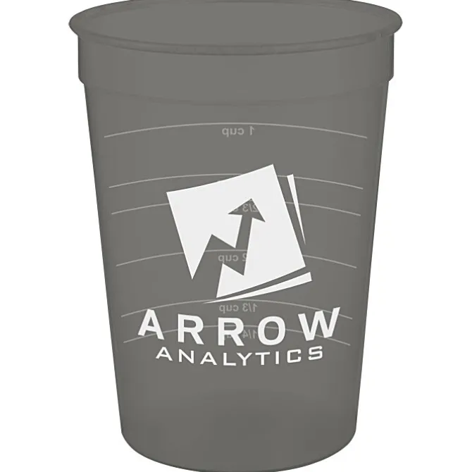 Translucent Stadium Cup with Measurements - 12 oz