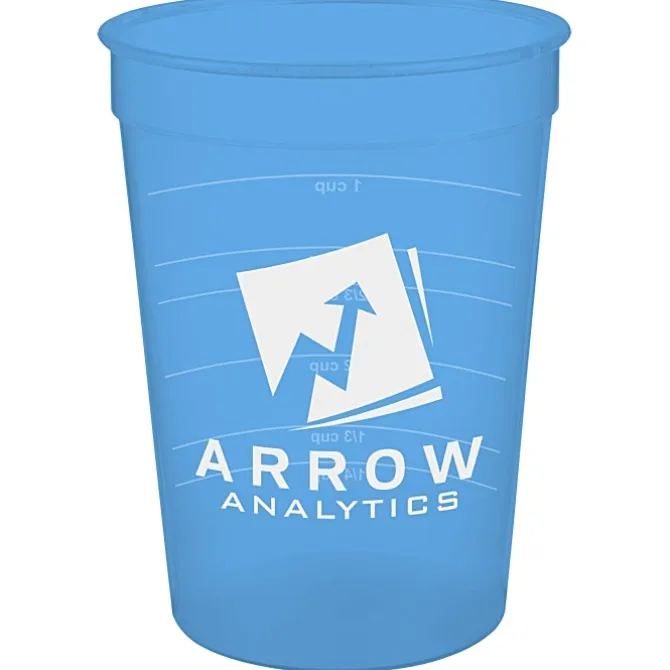 Translucent Stadium Cup with Measurements - 12 oz