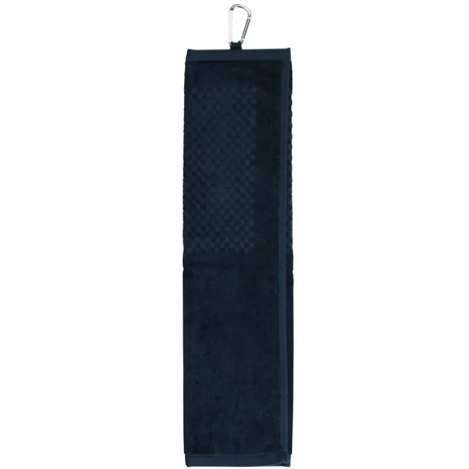 Trifold Scrubber Golf Towel with Carabiner Clip
