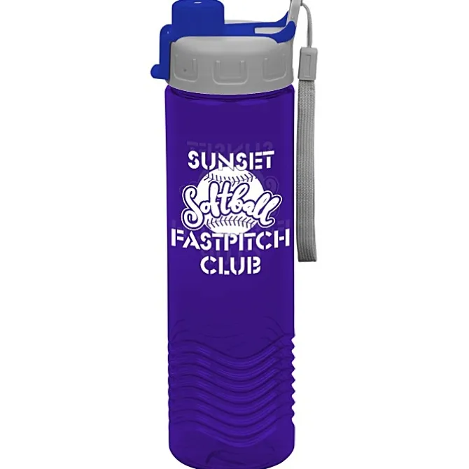 Twist Water Bottle with Quick Snap Lid - 24 oz