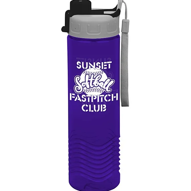 Twist Water Bottle with Quick Snap Lid - 24 oz