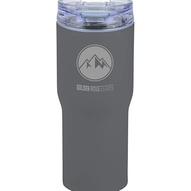 Urban Peak Vacuum Tumbler - 20 oz - Powder Coat - Laser Engraved
