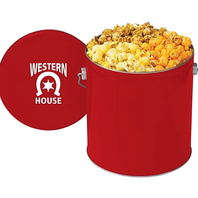 3-Way Popcorn Tin - Solid - 1 Gallon