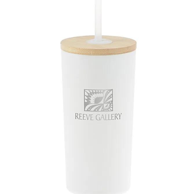 Wren Vacuum Tumbler with Straw - 17 oz. - Laser Engraved