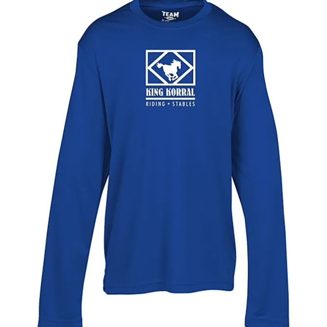 Zone Performance Long Sleeve Tee - Youth - Screen