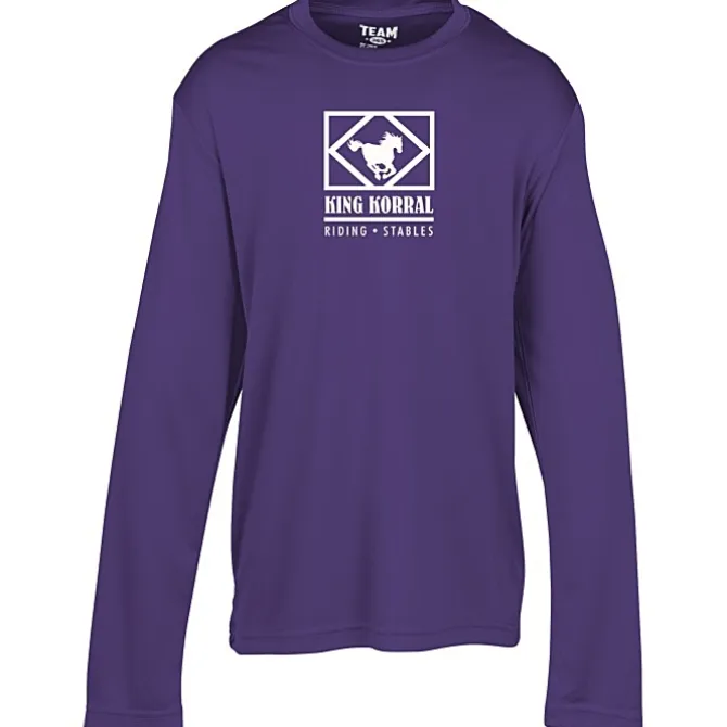 Zone Performance Long Sleeve Tee - Youth - Screen